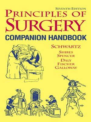 cover image of Principles of Surgery, Companion Handbook